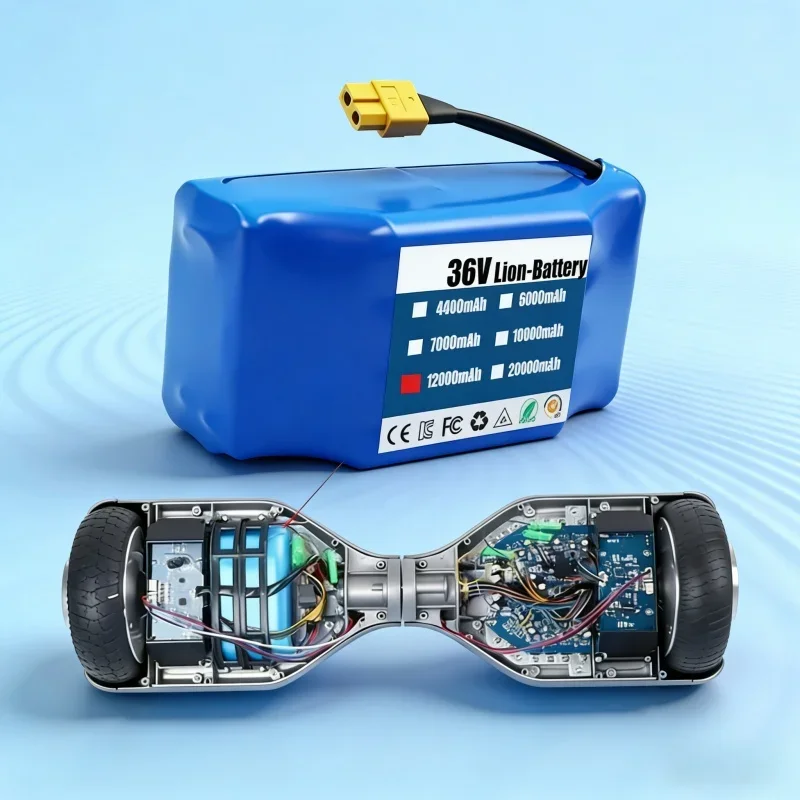 

Оригинальные аккумуляторные блоки 36В 12Ач 10s2p, перезаряжаемые литий-ионные батареи для электрических самобалансирующихся скутеров, гироскутеров и моноколес