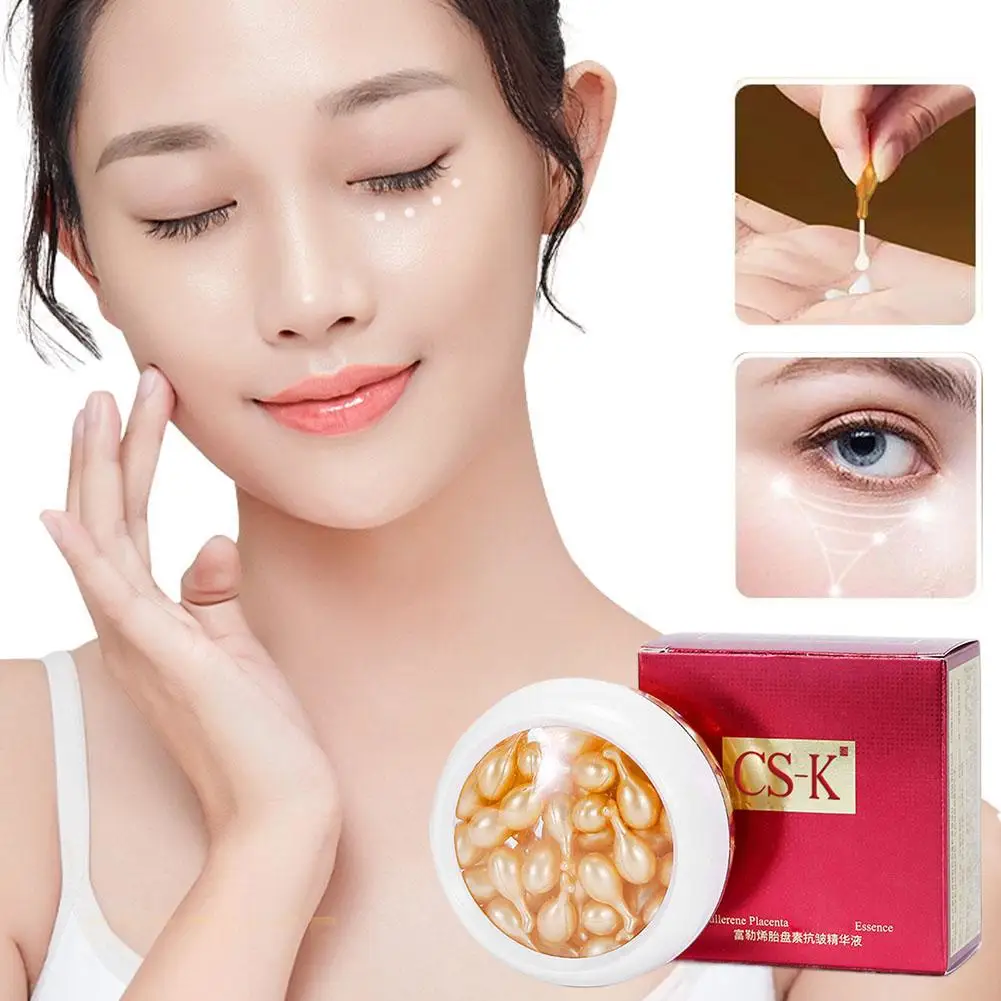 Cápsulas de colágeno de esencia Fullerene, hidratación de la piel, potenciador de elasticidad de la piel, reducción, reponer la nutrición, aclara las líneas, aleta R6s8