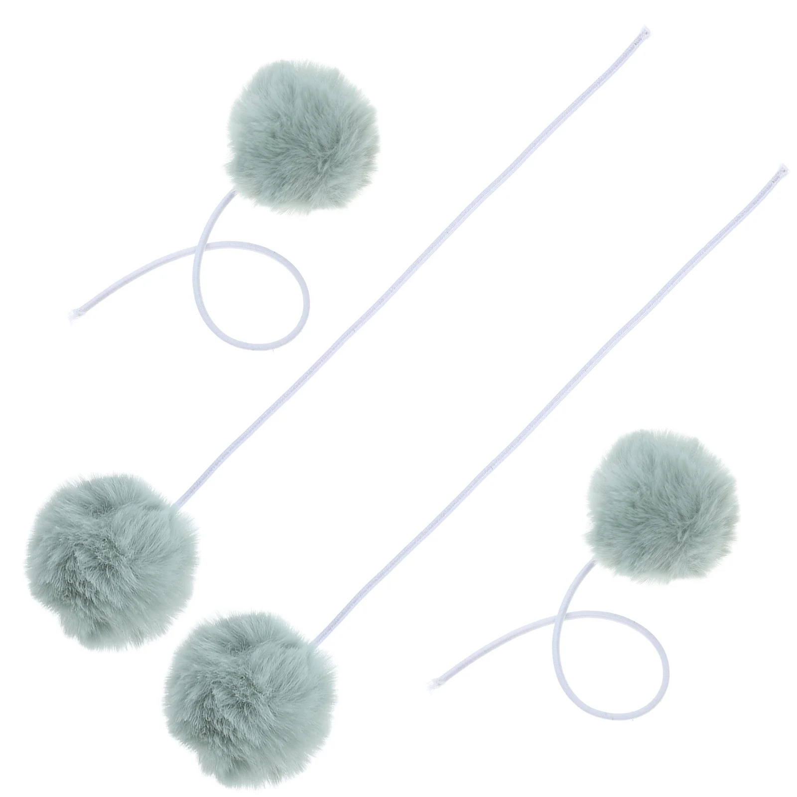 4 Pcs Cat Scratching Post Replacement Ball Toy with Rope Catnip Sisal Interactive Balls Plush