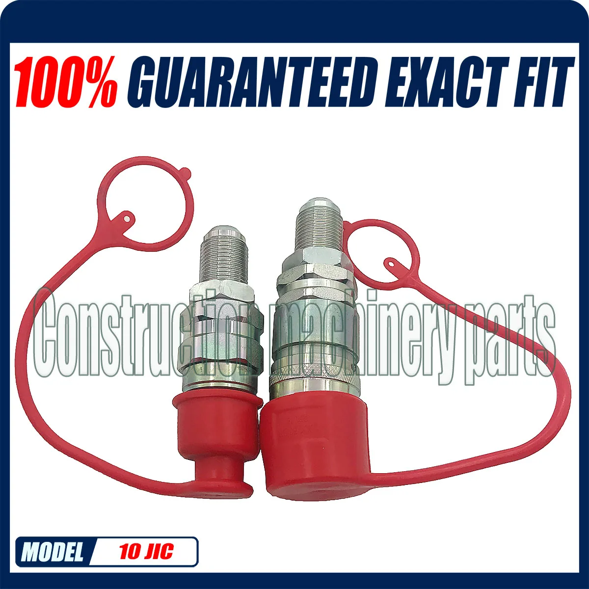 

TL24 #10 JIC Thread Flat Face Quick Connect Hydraulic Coupler For Bobcat And New Holland Skid Steer Loaders