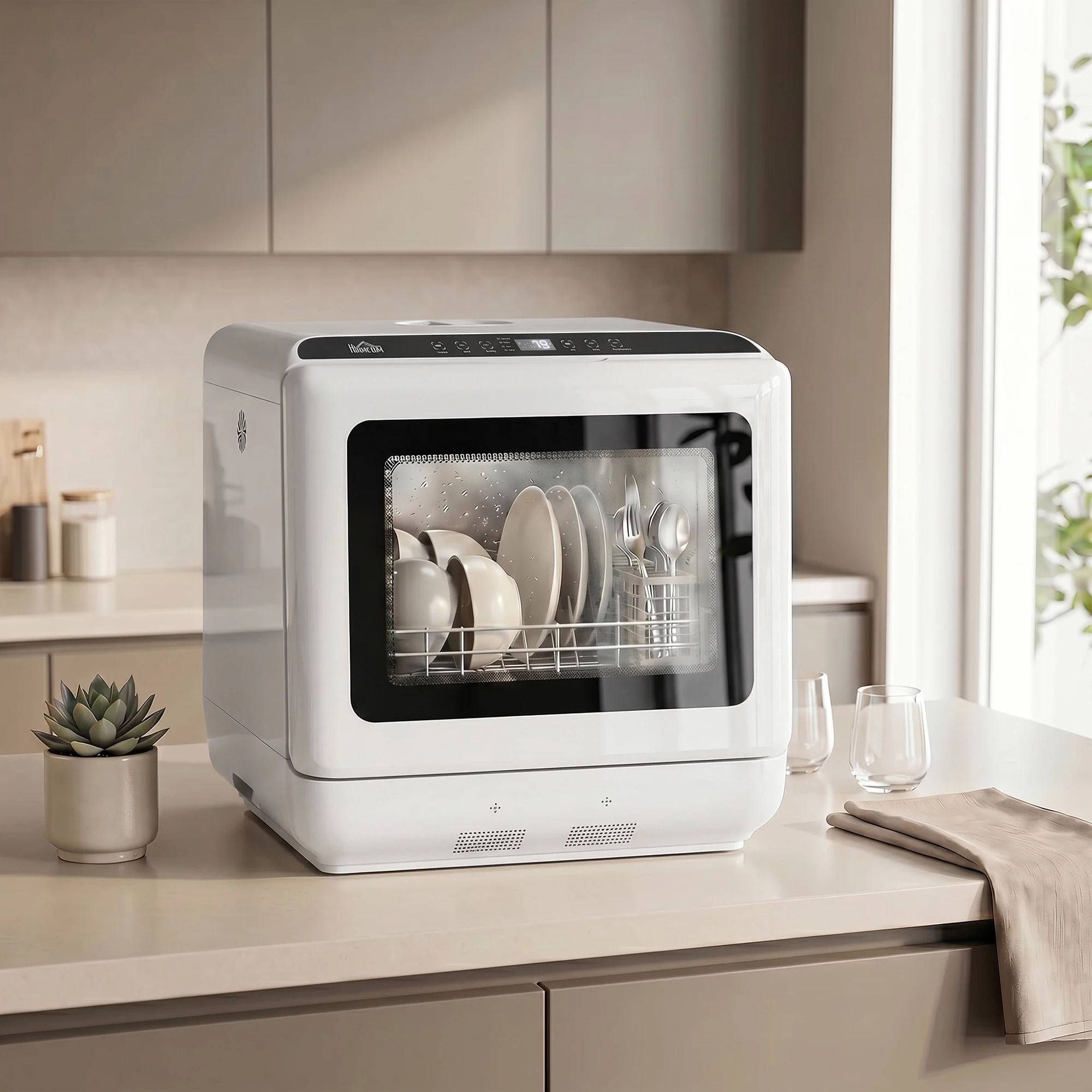 홈콤 휴대용 식기세척기, 6L 소형 미니 식기세척기, - Countertop Dishwasher Mini Compact 리뷰 및 가격