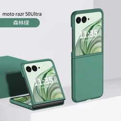 For Motorola Razr 50 Ultra 50Ultra Case Matte Solid Color Ultra-thin Skin-Friendly Folding Shockproof Hard PC Cover Accessories