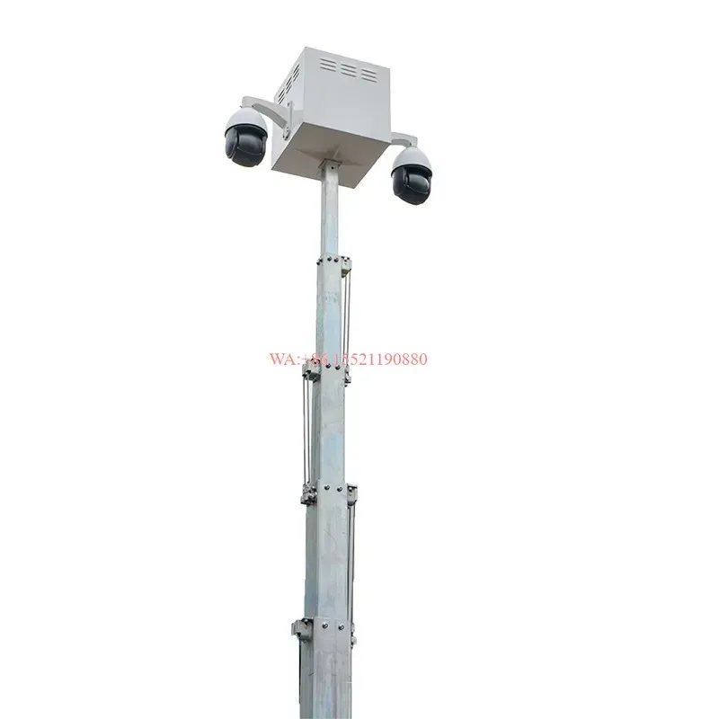 wmwmnu for Solar Powered Mobile CCTV PTZ Dome Camera Trailer with 2x PTZ Dome Cameras 4x300W Monocrystalline Solar Panels