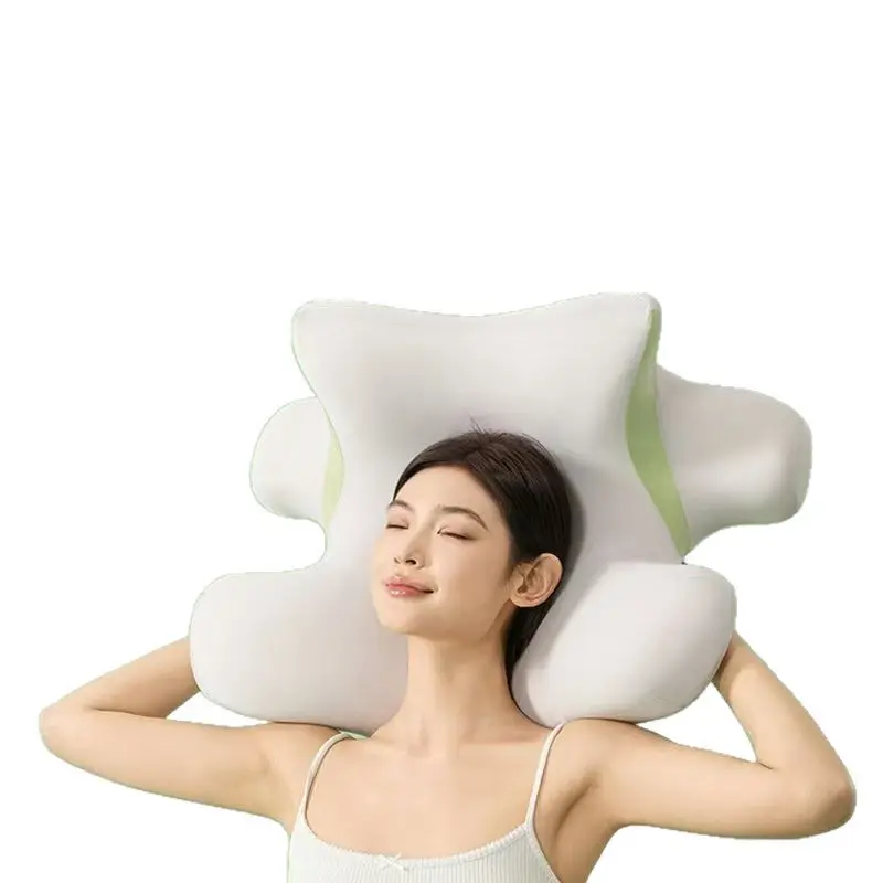

Slow rebound memory pillow bed head relief cervical pillow