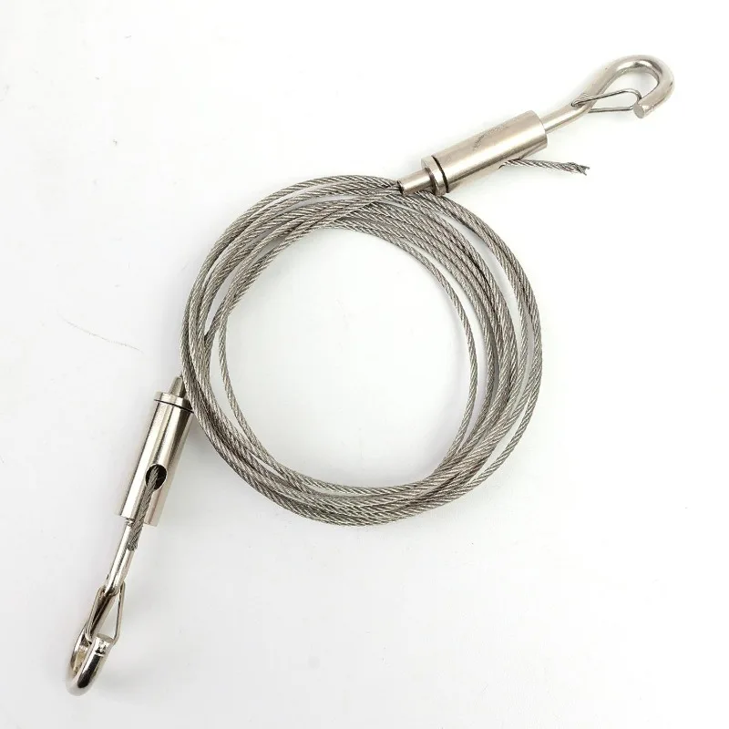 Stainless Steel Wire Ropes Adjustable Automatic DIY Pull Cord for Fishing Lifting Cable Square Tents Hanging Clothes Hardwares