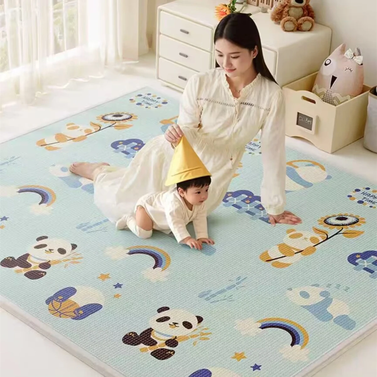 Underwater World Non-toxic Baby Activities Baby Crawling Play Mats Baby Activity Gym Room Game Mat for Children's Safety Mat Rug