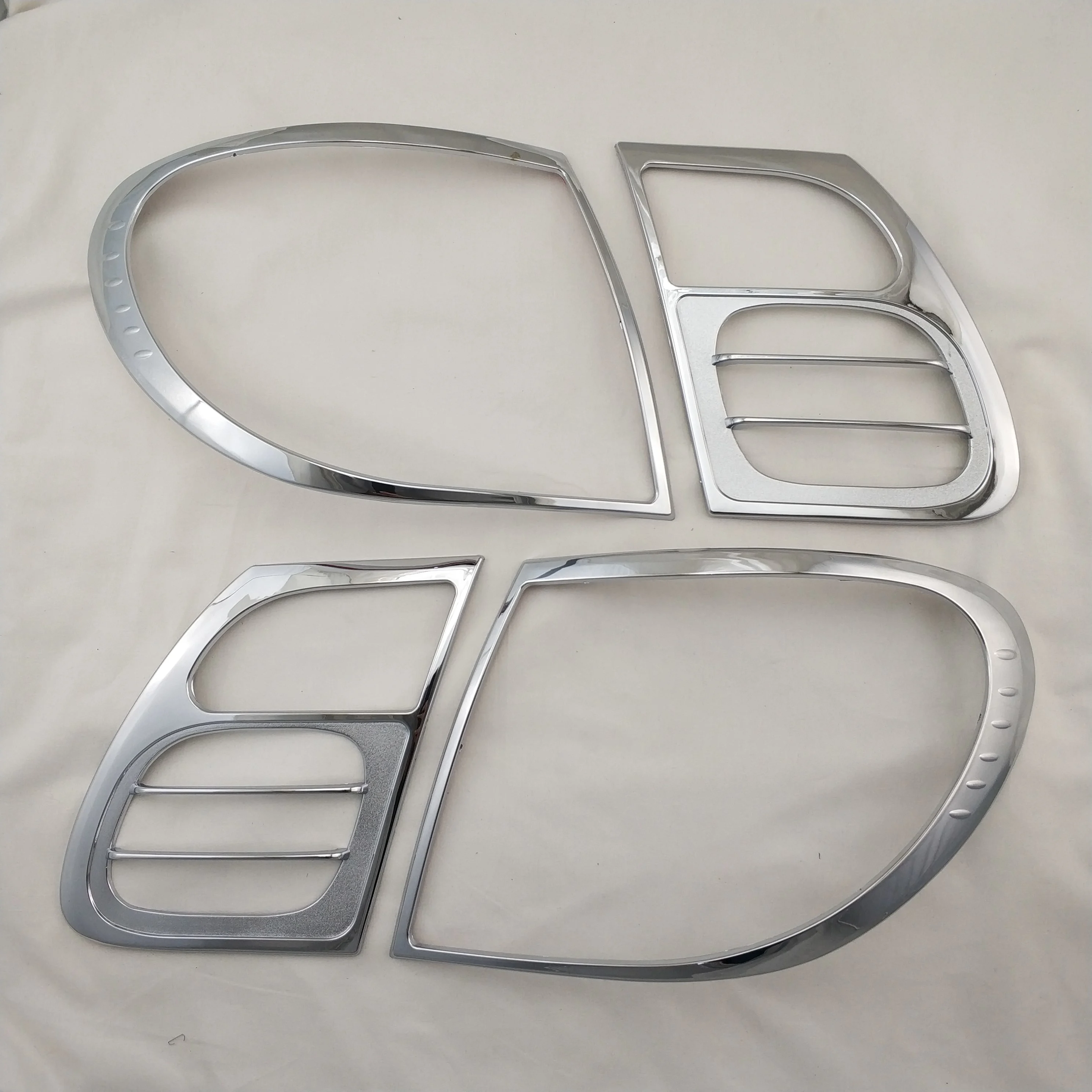 For Nissan SUNNY SENTRA 180 2002 2003 2004 2005 4pcs New Chrome Car Accessories Plated Tail Lamp Covers Trim Paste Style