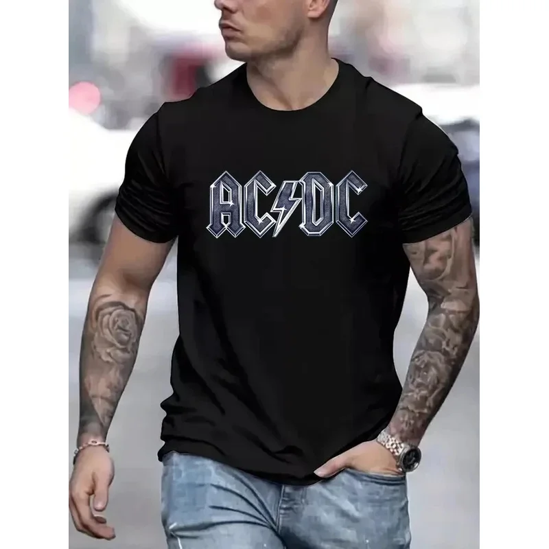 Unisex 2025 T-shirt classic rock band crew neck black T-shirt high quality breathable sports top