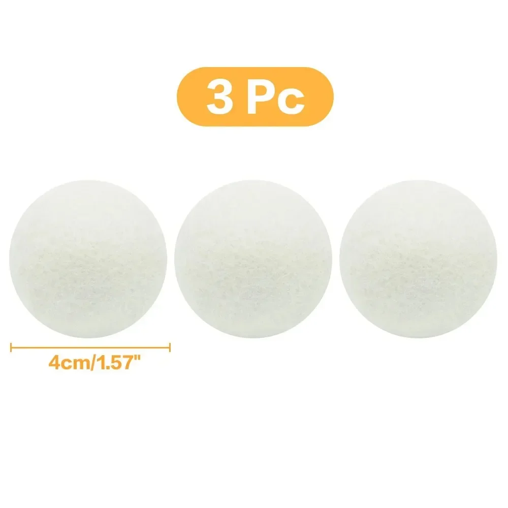 1-12 Stuks Herbruikbare Wol Droger Ballen Waterontharder Wasserij Thuis Wassen 4/5/6 Cm fleece Droge Kit Bal Nuttig Wasmachine Accessoires