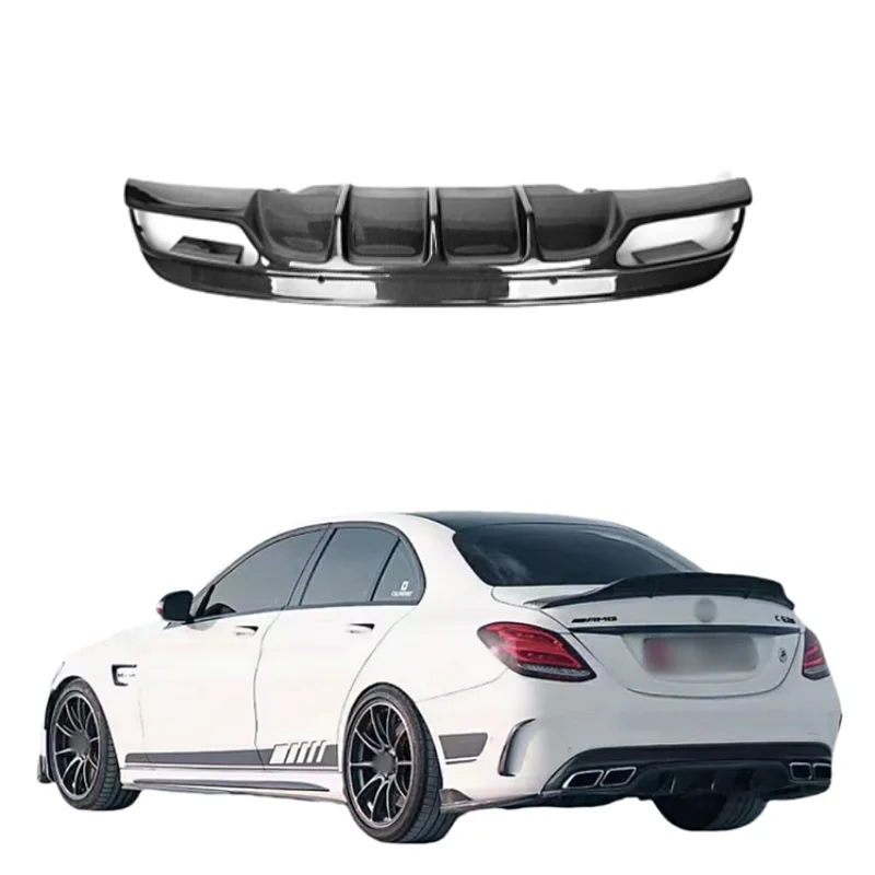 

FD Style Carbon Fiber Rear Diffuser for Mercedes Benz C63 W205 Rear Bumper Diffuser