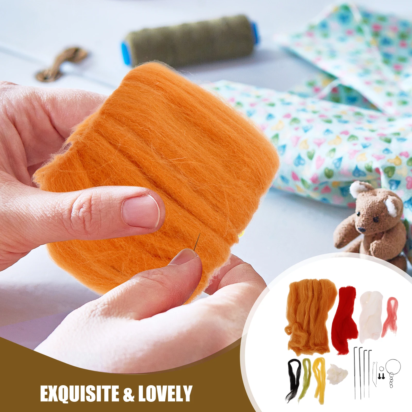 

1 set 1 Set Of Household Needle Set Wool Diy Tools Supplies Felting Kit For Handmade Activities Felt Stitching Crafts Accessory