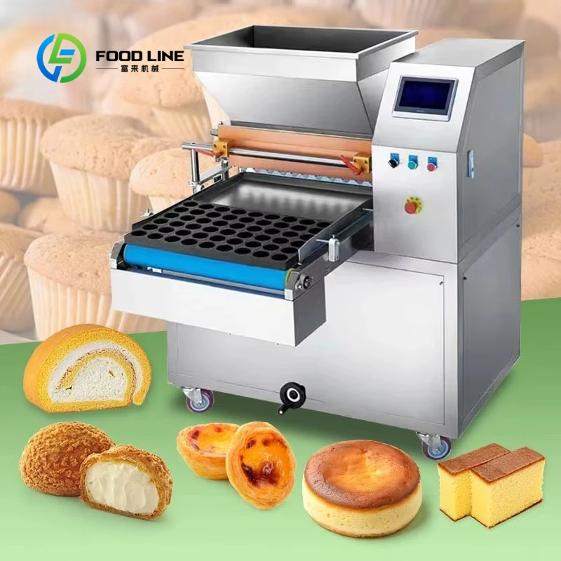 Customized Commercial Automatic Cake Batter Depositor Quantitative Cupcake Filling Machine Stainless Steel Bakery Equipment