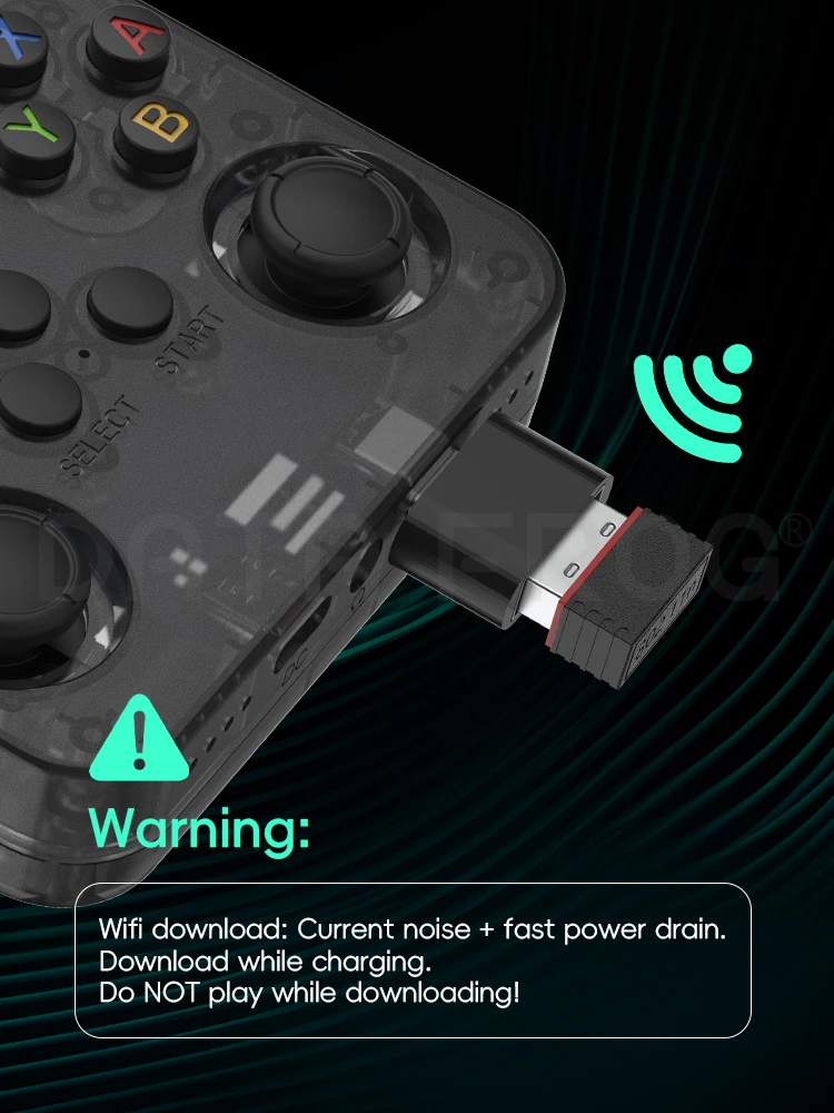 Портативный портативный ключ Wi-Fi R36, USB-адаптер OTG типа C для R36S/R36H/R36/R36PLUS, работает с системой ArkOS 2.0+