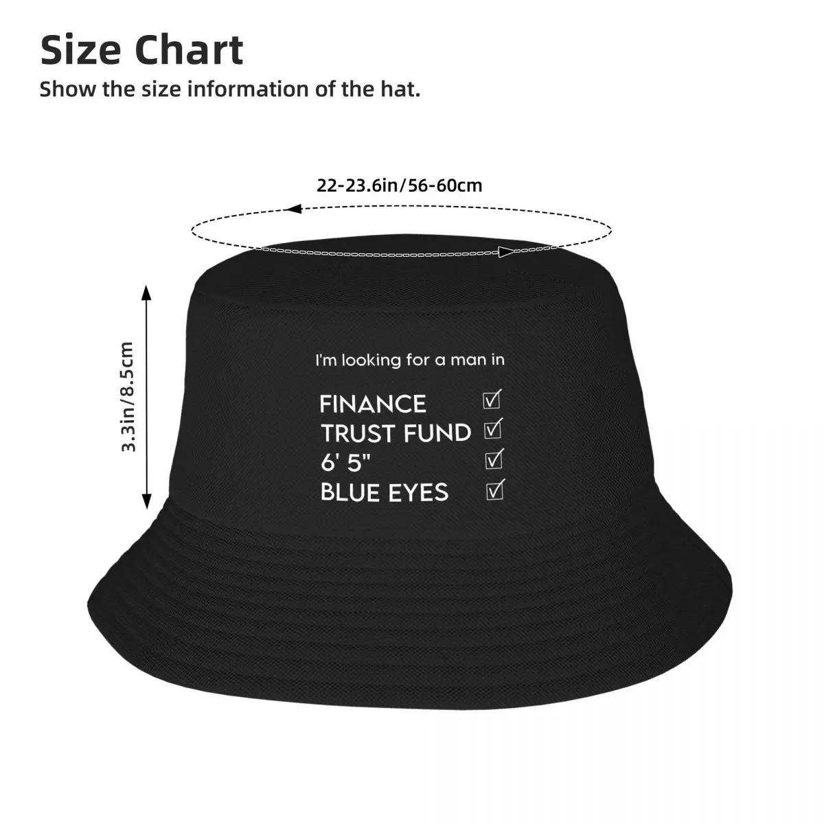 Lookin For A Man In Finance Trust Fund 6 5 Blue Eyes Bucket Hats Panama Hat Children Bob Hats Outdoor Fisherman Hats Unisex Caps