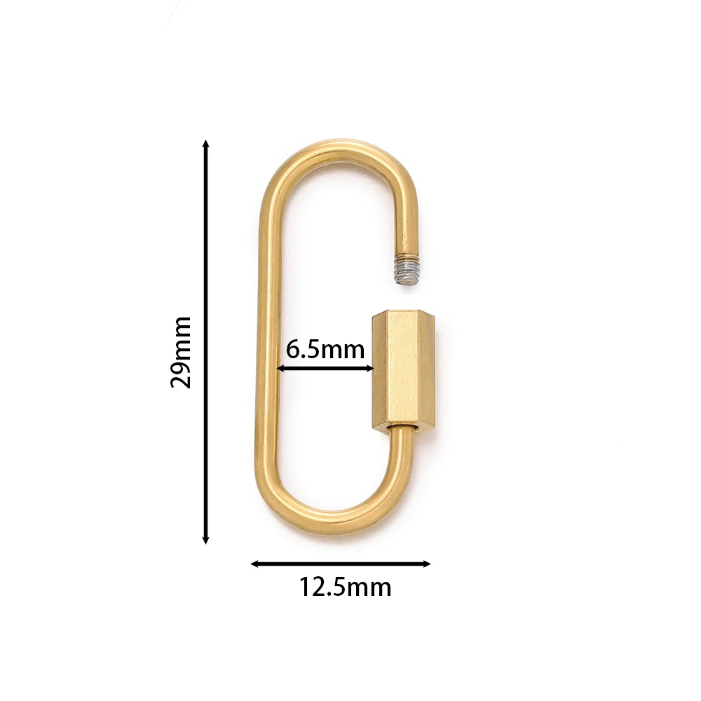 5pcs Stainless Steel Quick Link Ring Heavy Duty Carabiner D-Lock Repair Pet Keychains For Outdoor Travel Equipment Accessories