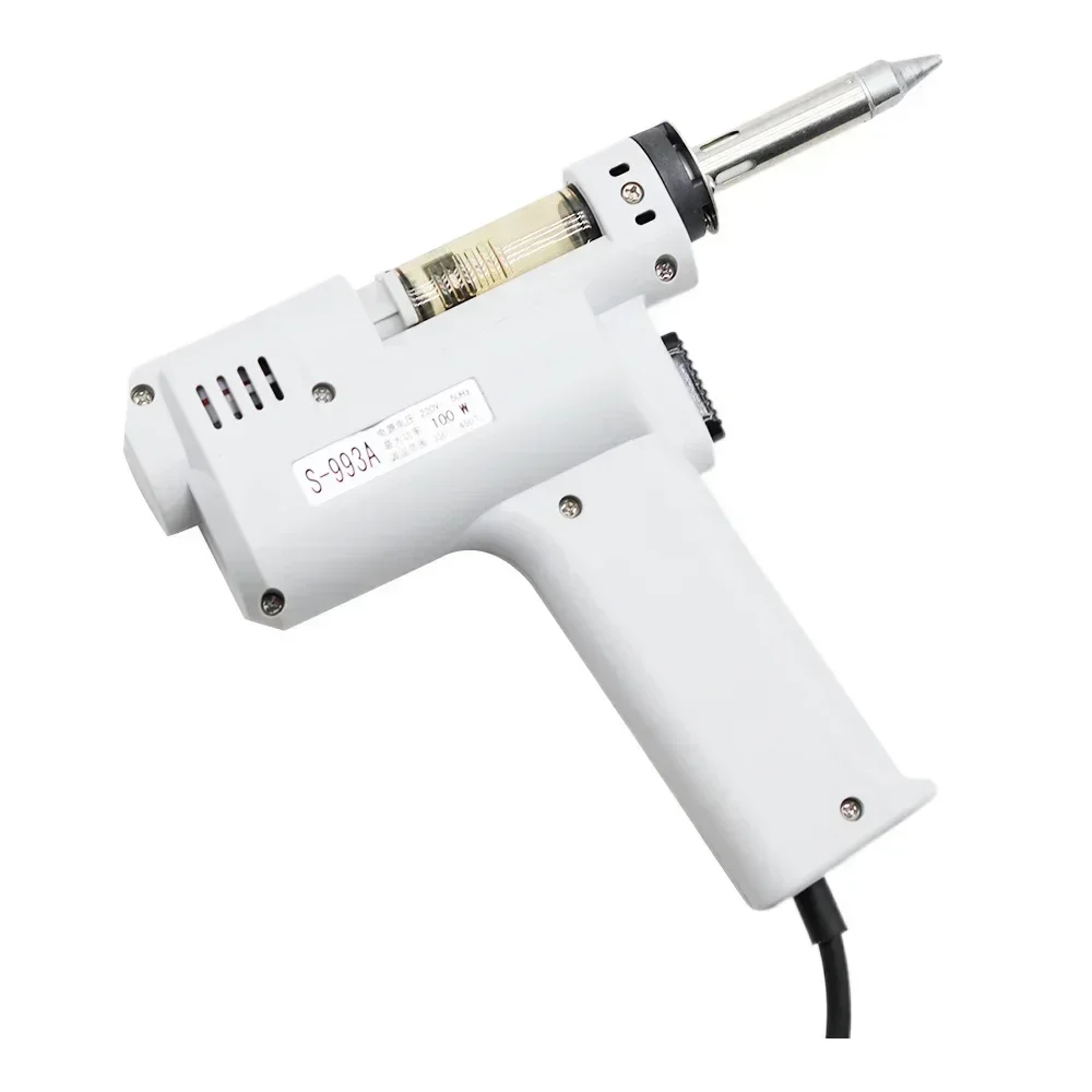 Electric Vacuum Desoldering Pump Solder Sucker Gun Heating Core Suction Tin100W Tin Suction Gun Soldering Iron