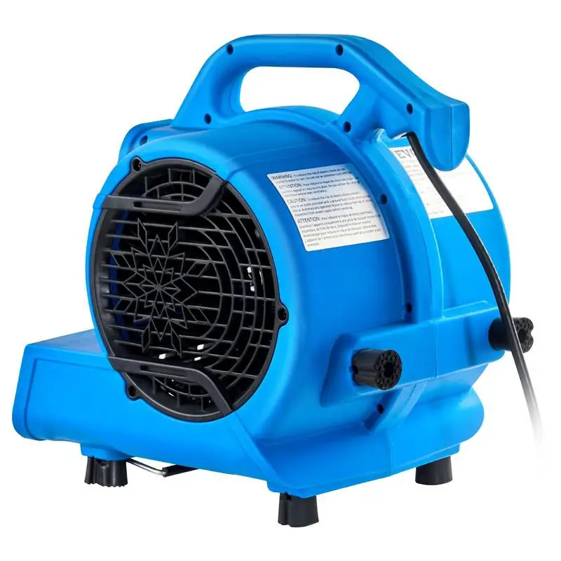 

Centrifugal Fan 12 x 11 x 10 Inches For Workshop Garage Basement 1360 RPM 600 CFM 4 Positions 3-Speed Control Internal Cord Wrap Portable Floor Dryer