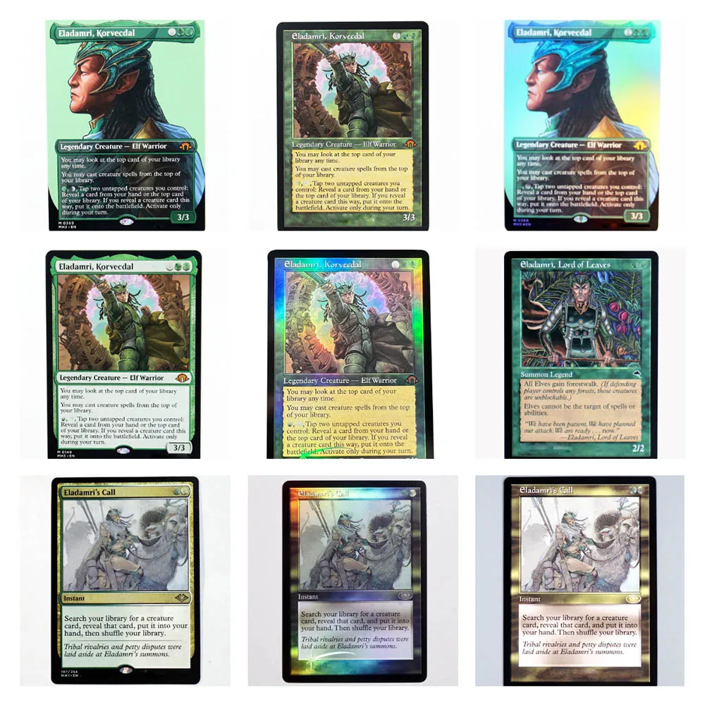 Eladamri Magical Proxy Cards Game Quality Proxy Call Korvecdal Gathering Lord of Leaves Board Game Trading Cards Proxy