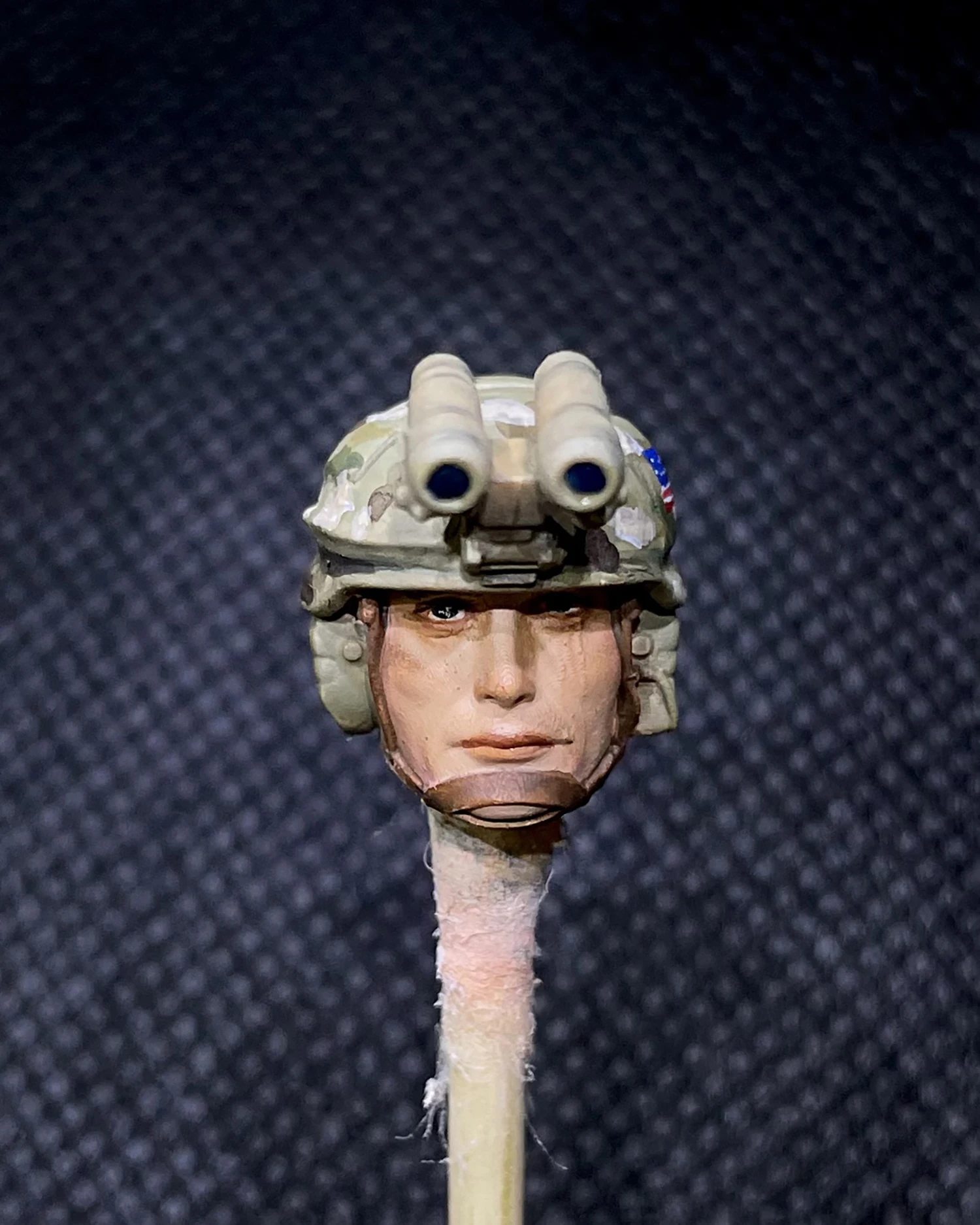 

1/18 Scale Painted Mads Mikkelsen US Seals Head Carving Sculpt Model Toys