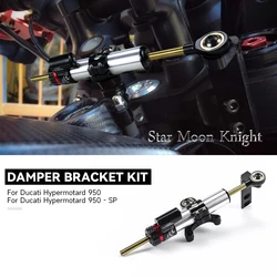 For Ducati Hypermotard950 SP Hypermotard 950 2019- Accessories Damper Bracket Kit Steering Shock Stabilizer Mount