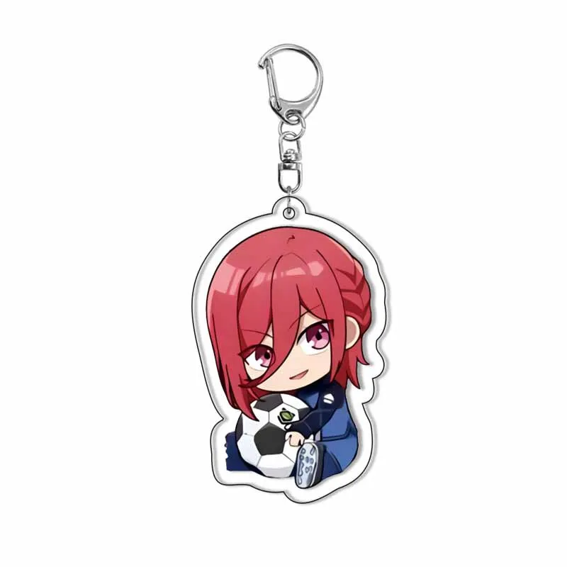 Fashion Blue Lock Anime Isagi Yoichi Bachira Meguru Kawaii Cartoon Acrylic Keychain Students Jewelry Accesorios Charm Toys gifts - Image 5