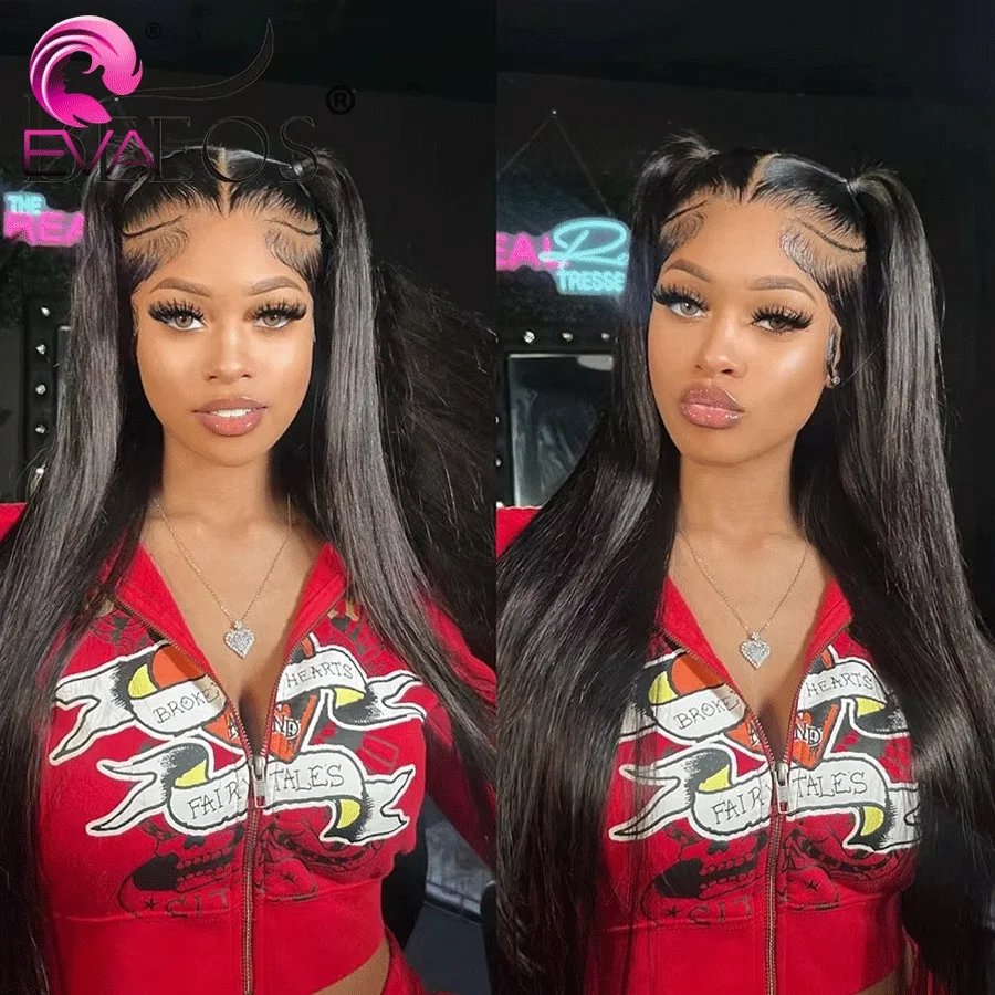 5x5 Glueless Straight Ready to Wear Lace Clousure Wig Human Hair Pre Plucked Hairline Brazilian Single Knots Lace Frontal Wigs