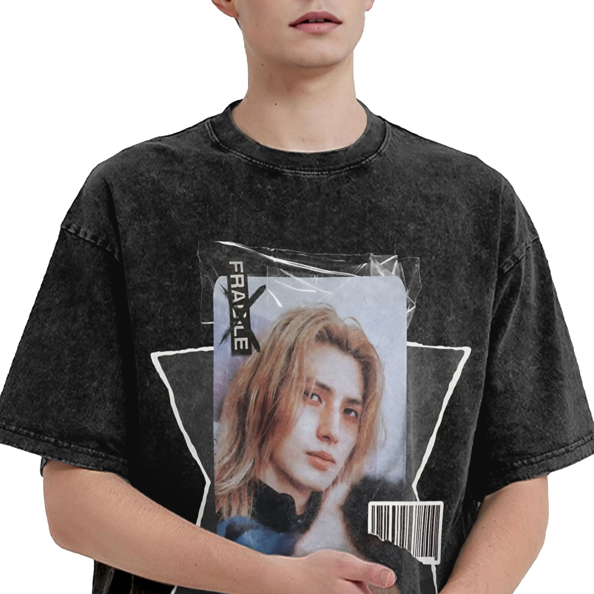 jooyeon Xdinary Heroes  Apparel Washed T Shirt Men Women Streetwear Hip Hop T-Shirt Summer  Tees Tops Short Sleeve