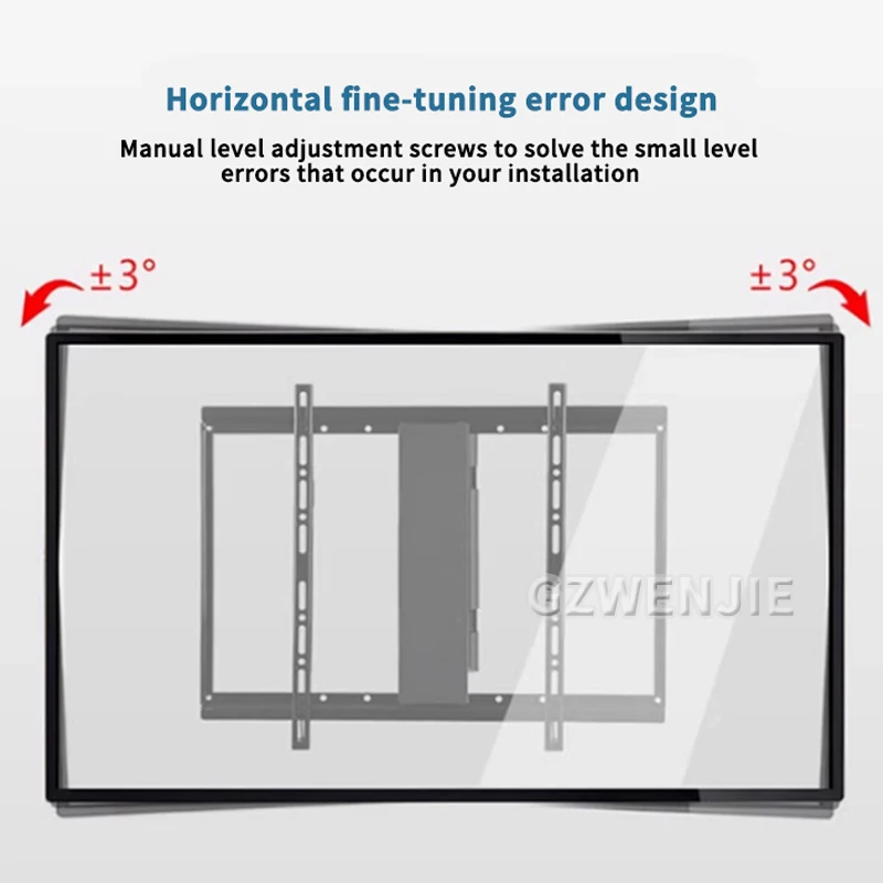 Adjustable Electric TV Mount Wall Mount Bracket Support 32"-75" LED/LCD TV Hold Up to 50kg VESA 100*100 Home Office Use TV Stand - Image 4