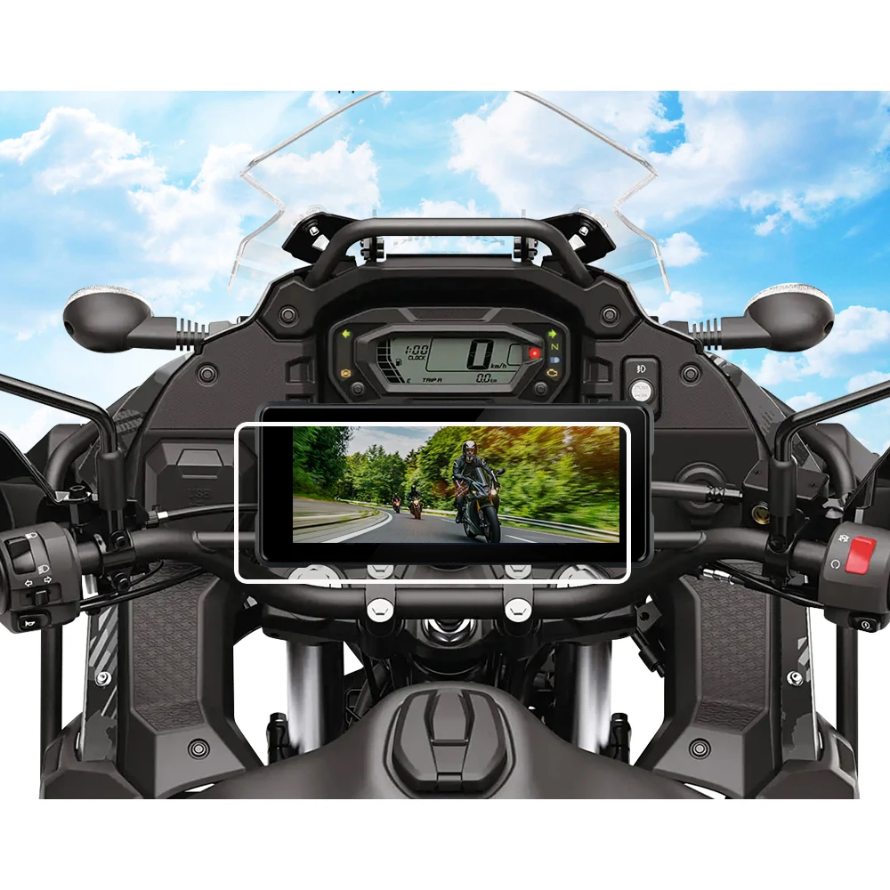 2-PACK For EVKEY MTC-12 7.0inch Motorcycle Car GPS Navigation PET screen protector film  accessories