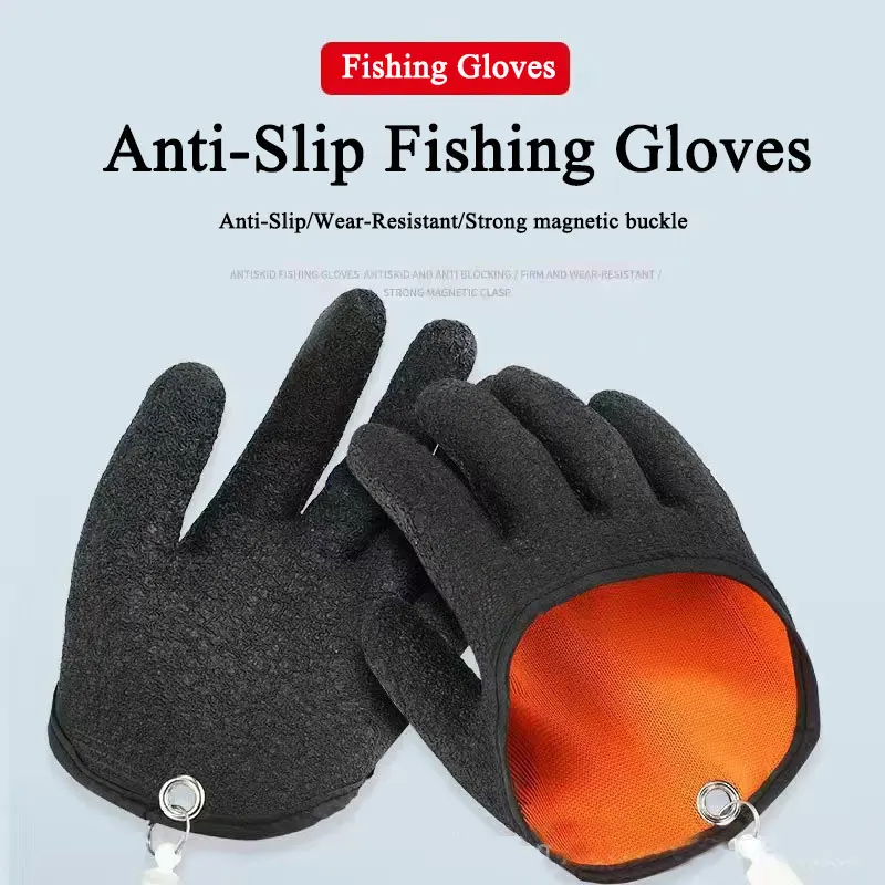 AS 1pcs Anti-Slip Fishing Gloves Waterproof Breathable Full Finger Cut Gloves Durable Cycling Gloves Fitness Carp Comofortable