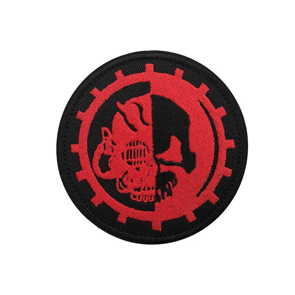 40K ADEPTUS MECHANICUS Video Game Tactical Meme Patch Morale  Fun Badge Hook Loop Fastener Embroidered for Molle Backpack