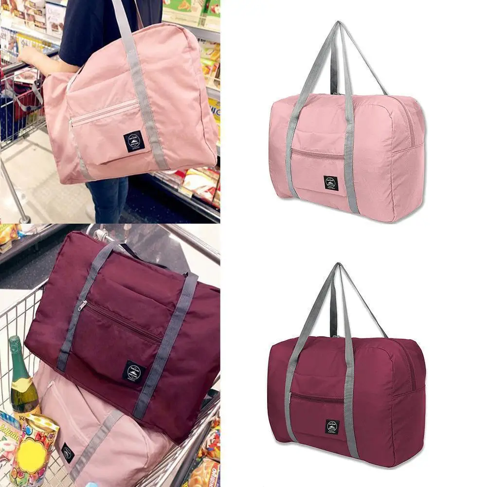 Foldable Travel Duffel Bag for Airlines Carry on Bag Weekender Overnight Hospital Tote Bag Gym Duffel Bag Women Men