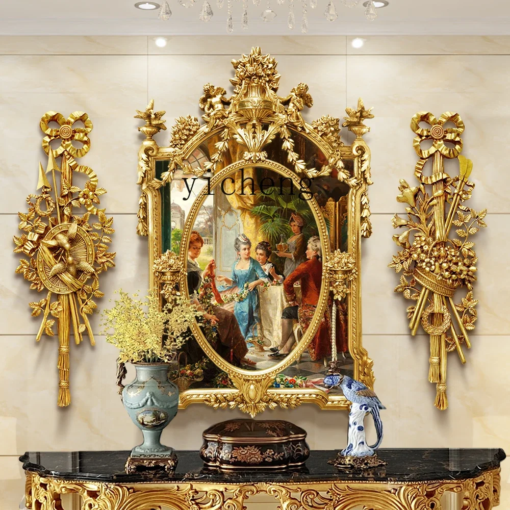 D3 Classical Figures Court Corridor Hanging Mural Decorative Painting Handmade Three-dimensional Art Oil Painting