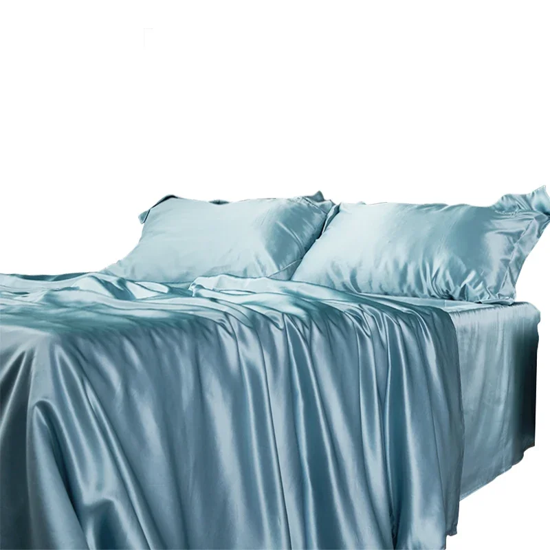 

Top Sell Ice Feeling Silk Texture Bedding Sets King Size Silk Bedding Set