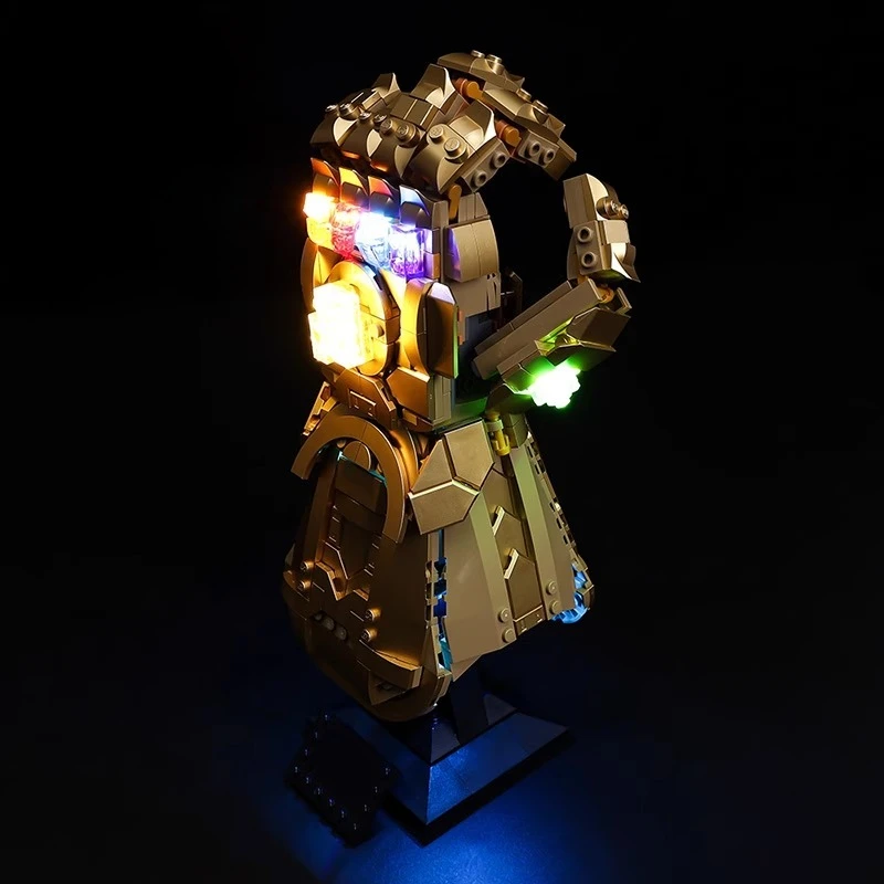 Nenhum modelo de conjunto de iluminação LED adequado para LEGO Infinity Gauntlet 76191 (excluindo blocos de construção)