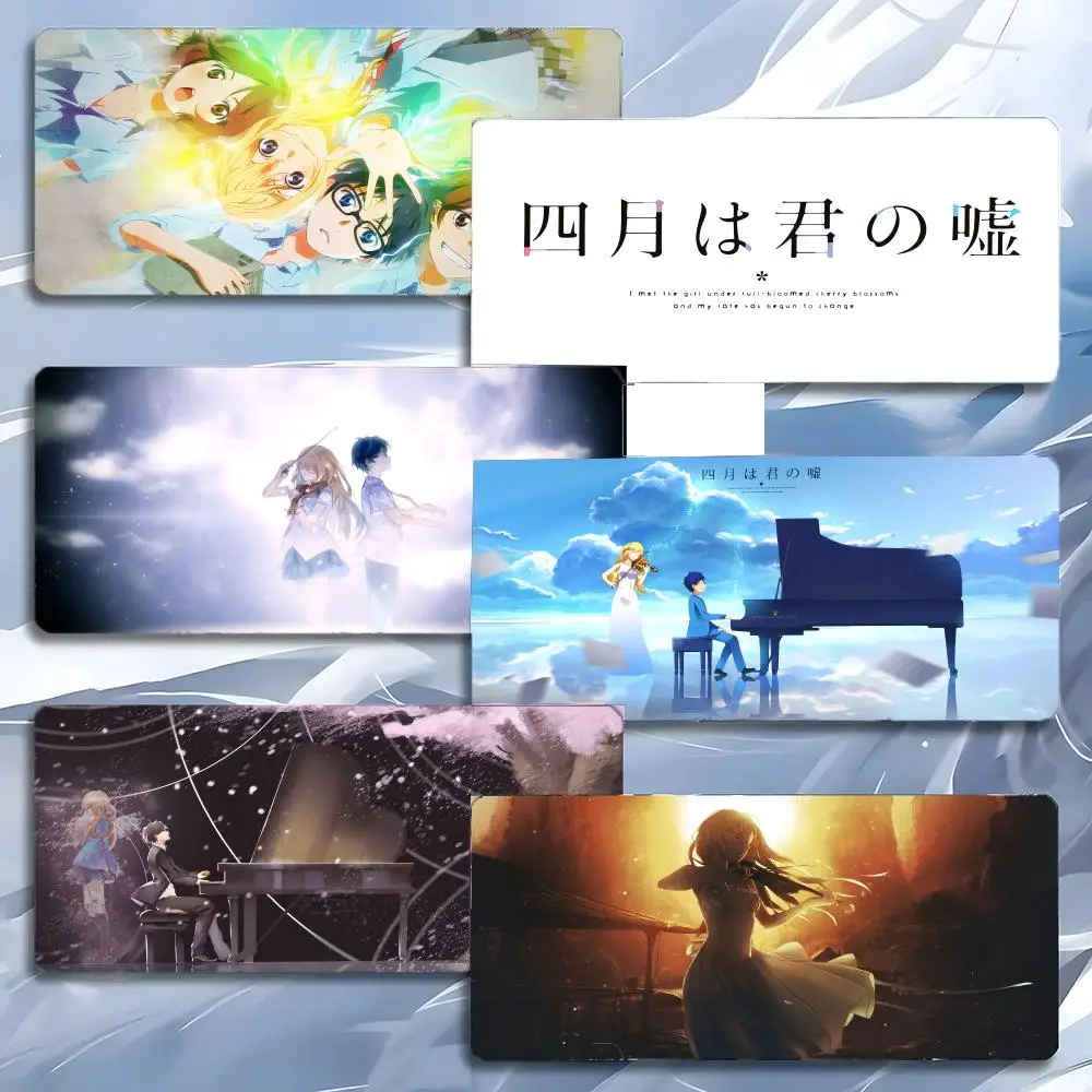

Anime Melancholy Your Lie in April Mouse Pad Mousepad Large Gaming LockEdge Thickened PC Table Desk Mat
