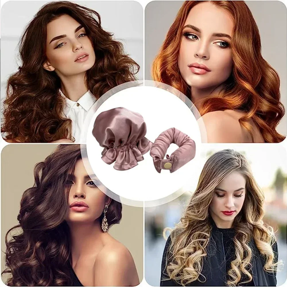 Heatless Curling Rod Silk Curls No Heat Hair Curler Soft Hair Rollers Sleeping Headband Hair Curlers Hairs Styling Accessories