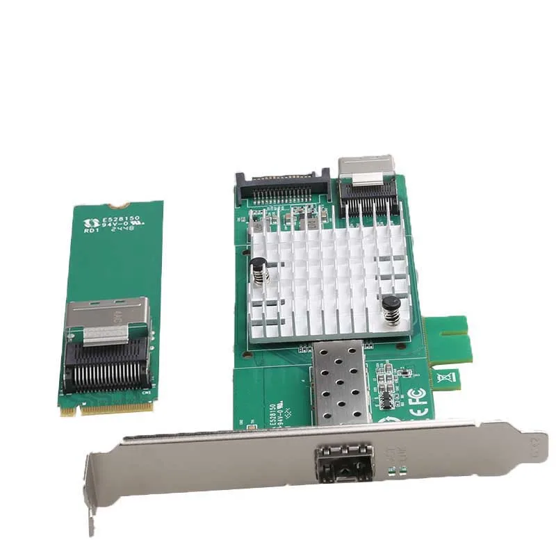 Adaptateur réseau de jeu de carte Lan 10G, Ethernet rapide RJ-45 LAN, carte réseau M. 2 PCI-E, 10000Mbps, adaptatif de jeu pour ordinateur de bureau