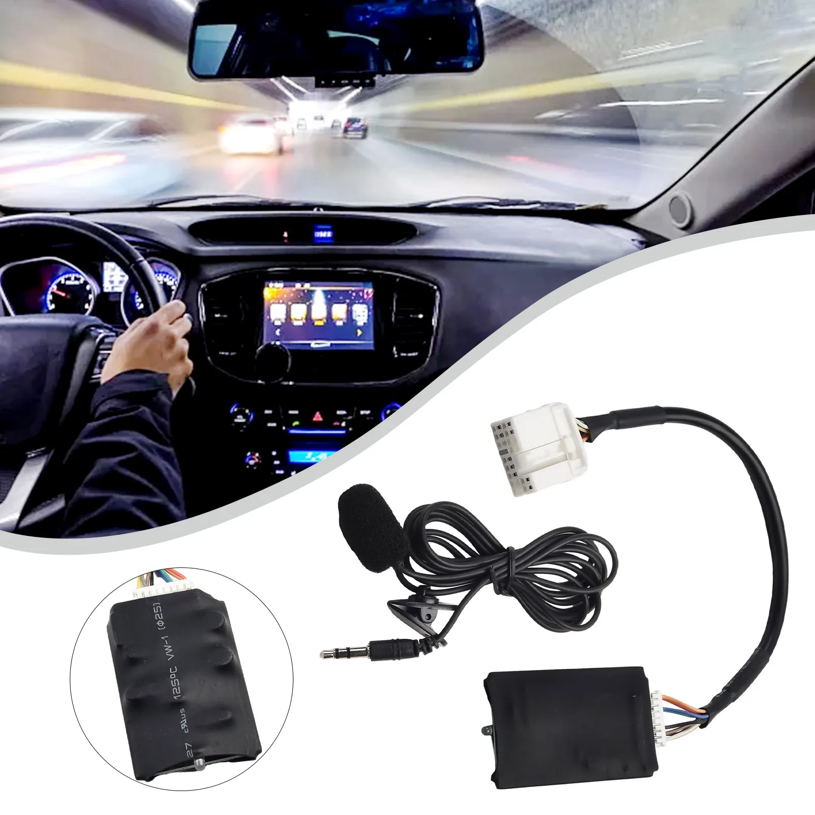 AUX Connection Adapter Cable for Honda Radios Featuring AUX Input Port Compatible with CR-V 2004-2011 2005-2011
