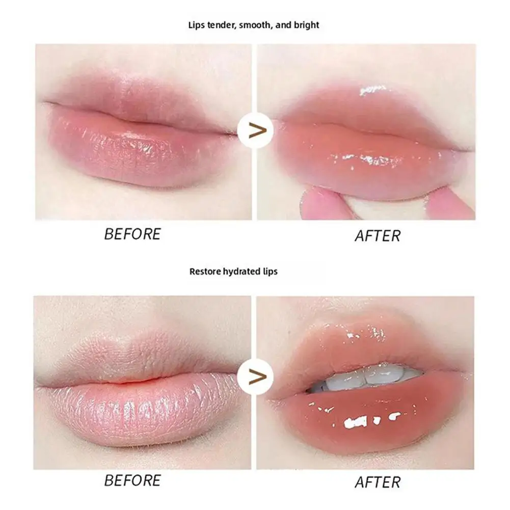 Aceite de labios que cambia de Color, brillo de labios transparente, bálsamo labial que cambia de Color, aceite de labios agrietado, crema hidratante para el cuidado de los labios