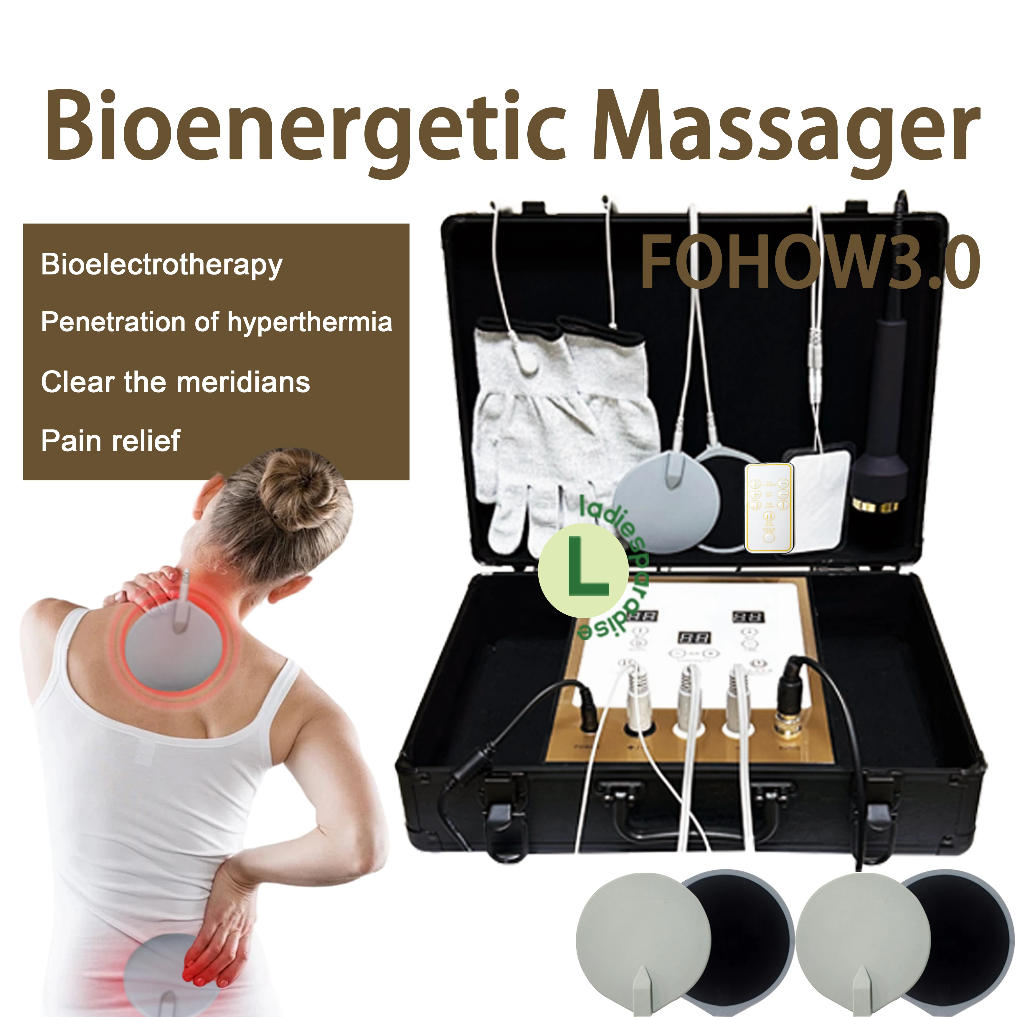 

Биоэнергетический массажер профессиональный, биоэлектрический, с насадкой для ухода за лицом, для использования в СПА-салонах и дома