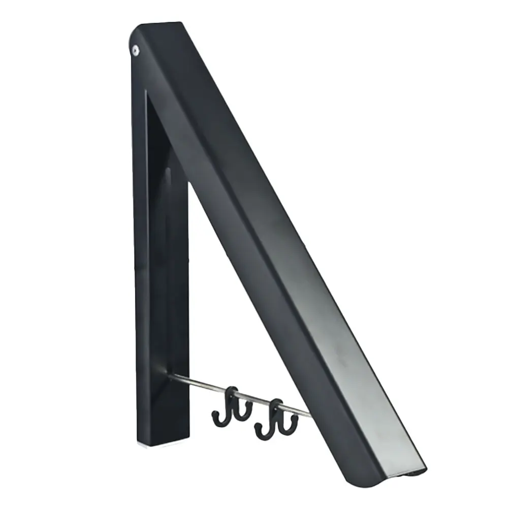 

Clothes Drying Rack Balcony Hanger Foldable Wall Mounted Space Saver Aluminum Alloy Durability Laundry Organizer