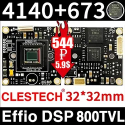 CLESTacétone-Caméra Sony CCD Effio 1/3 + 4140, 673 pouces, véritable puce 800TVL, circuit imprimé HD, modèle d'objectif 2.8/16/25mm, câble de transport OSD