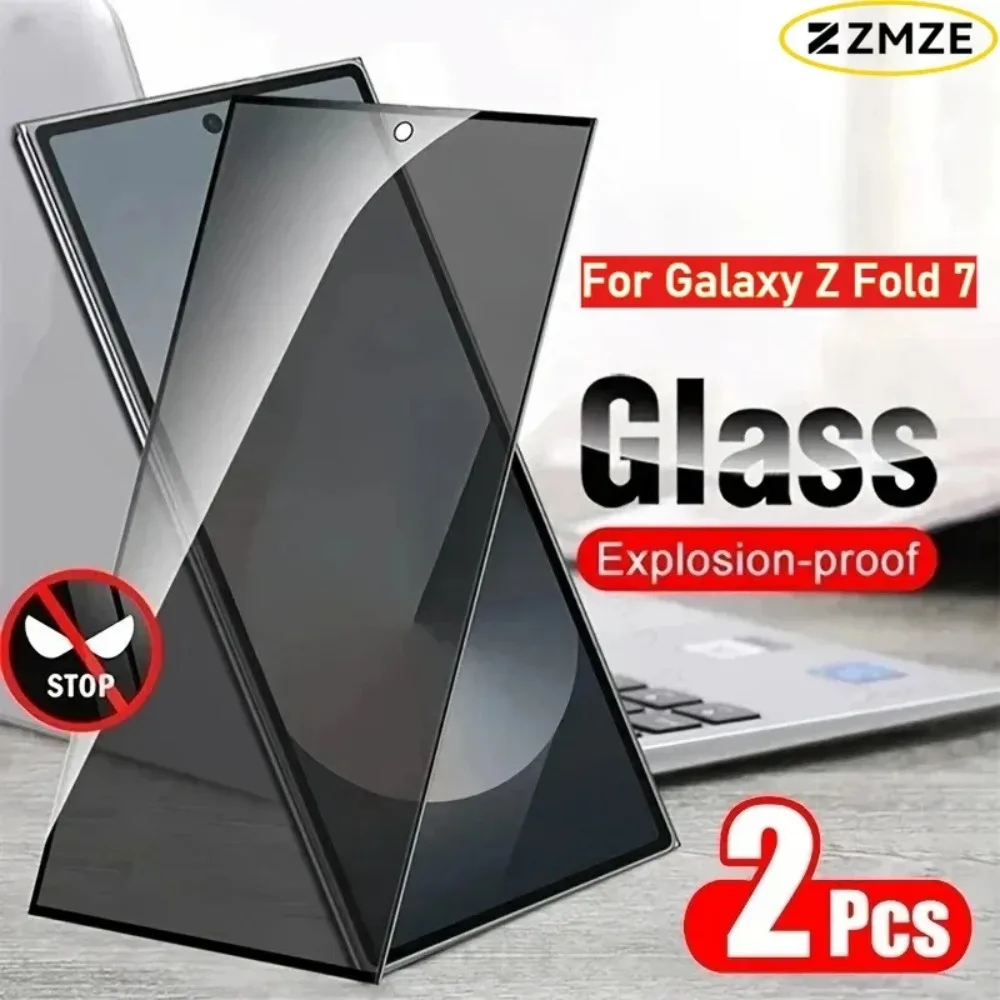 Vollständiger Sichtschutz aus gehärtetem Glas für das NEUE Samsung Z Fold 7 6 5 4 3 2 Display – 9H Blickschutzfolie