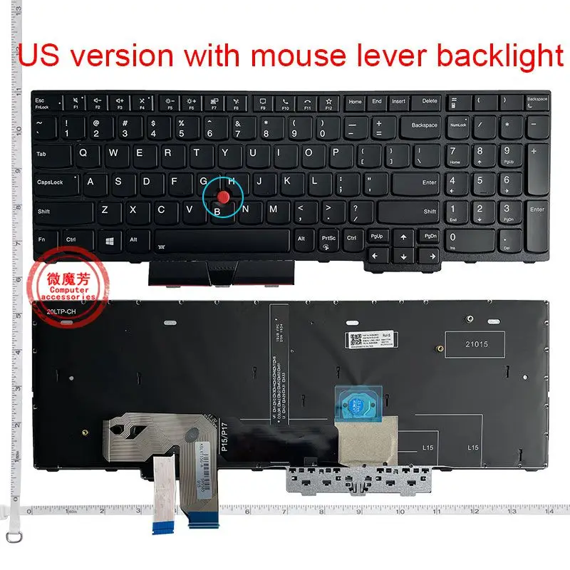 NEW US laptop keyboard for Lenovo T15G/P15/P17/P15 Gen1/P17 Gen1/P15 Gen2/P17 Gen2 English keyboard Backlight