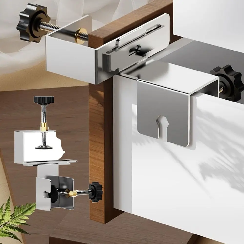 

Регулируемый шаблон для монтажа дверцы шкафа из нержавеющей стали, инструмент для быстрой установки и позиционирования, экономия трудозатрат, износостойкий