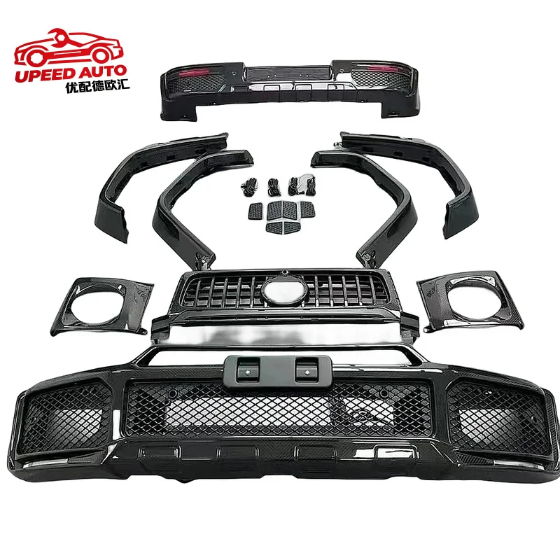 Suitable for New Dry Carbon Fiber Body Kit Complete Set of Modified Engine Hood Bumper W463 W464 Enhanced Car Accessories