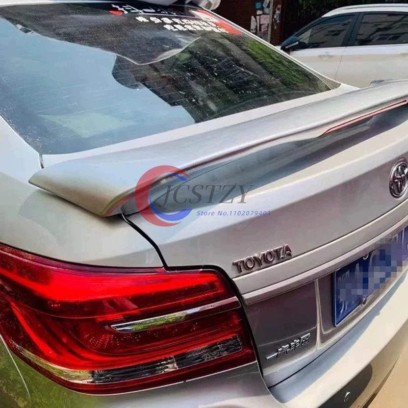 Para Toyota Vios Yaris Spoiler 2014 2015 2016 2017 plástico ABS con luz LED tapa del maletero spoiler caja de equipaje labio ala piezas de automóvil