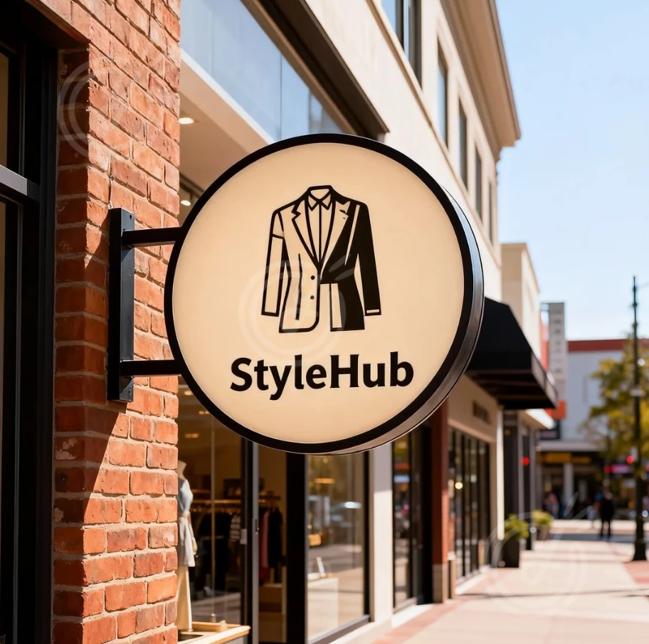 맞춤형 원형 라이트 사인 박스 상점 전면 백라이트 LED 블레이드 양면 방수 야외 크리스마스 맞춤형 벽 스타일라이트박스