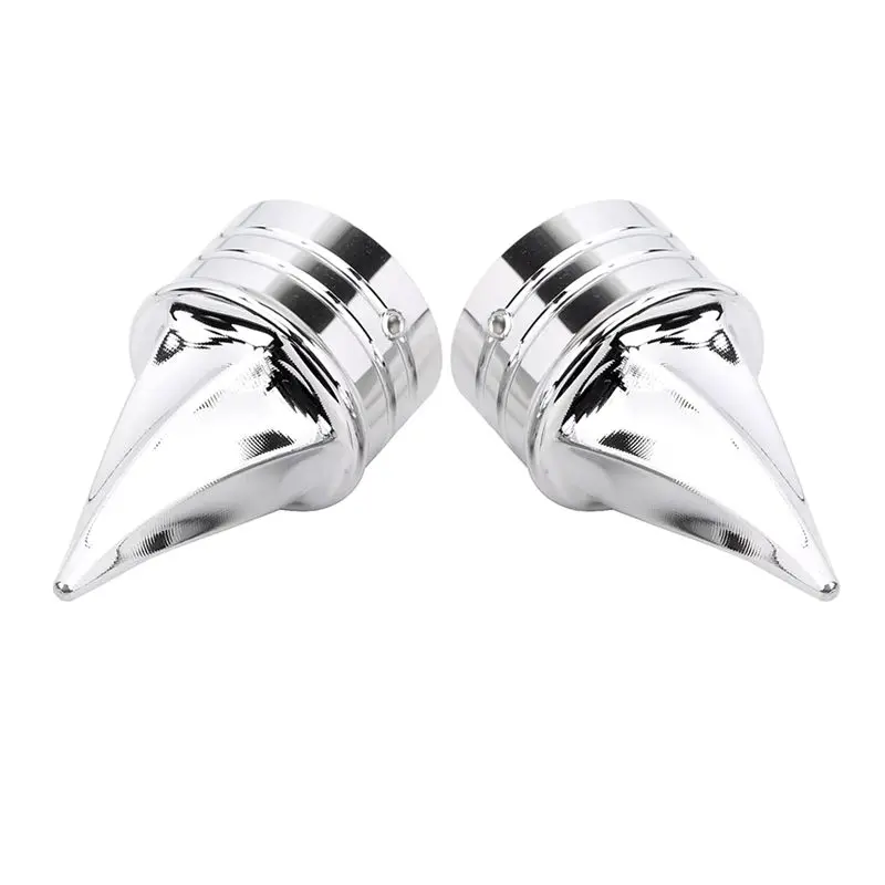 Plain Chrome Front Axle Cap Nut Covers For Electra Street Glide Dyna Low Rider 6
